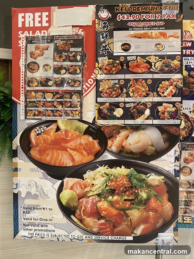 Kei Kaisendon Menu