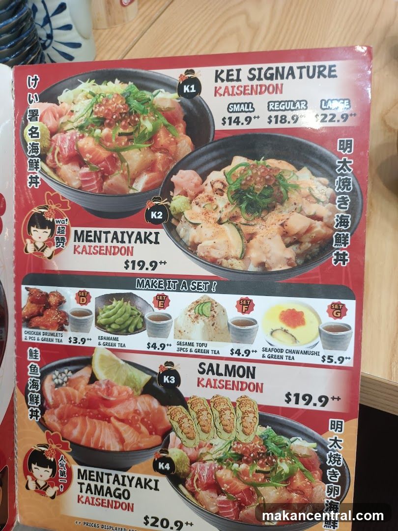 Kaisen Don Menu