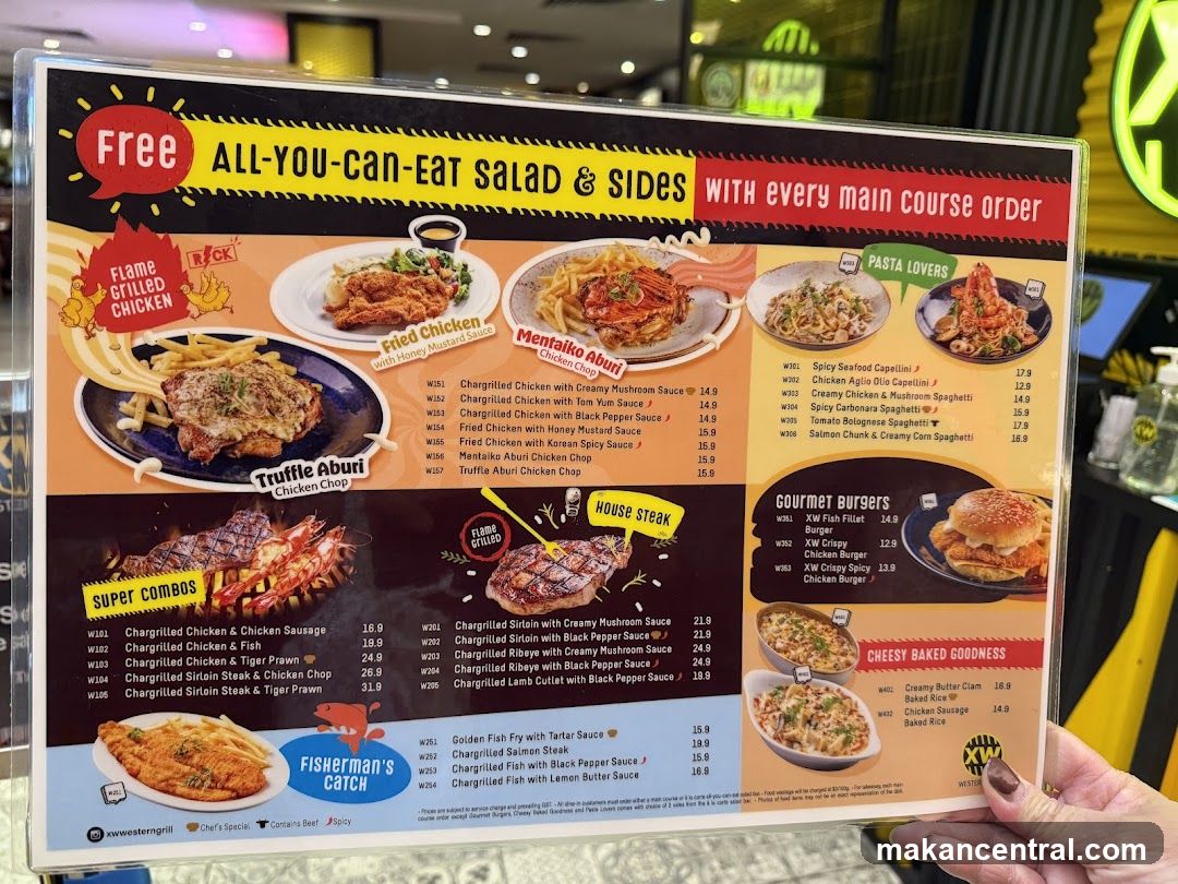 Western Grill Menu