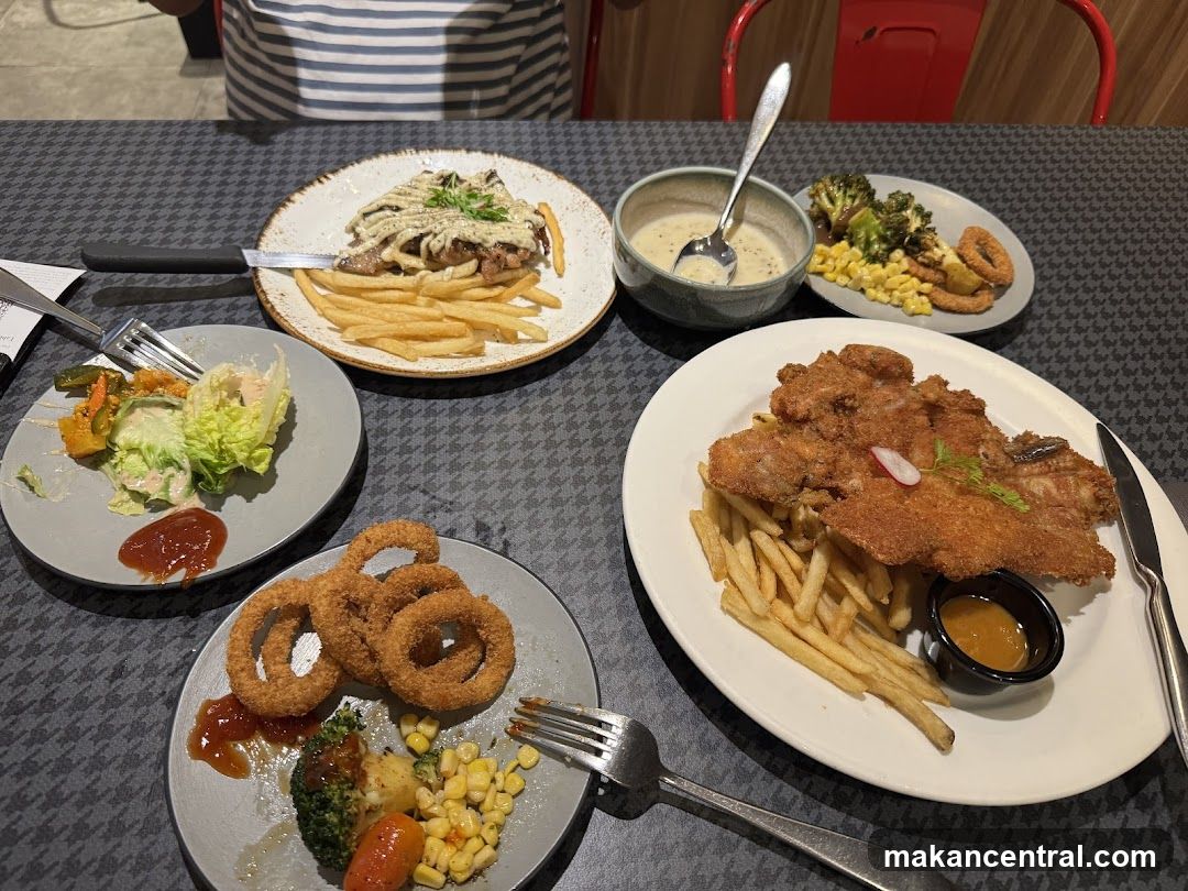 Table with various dishes