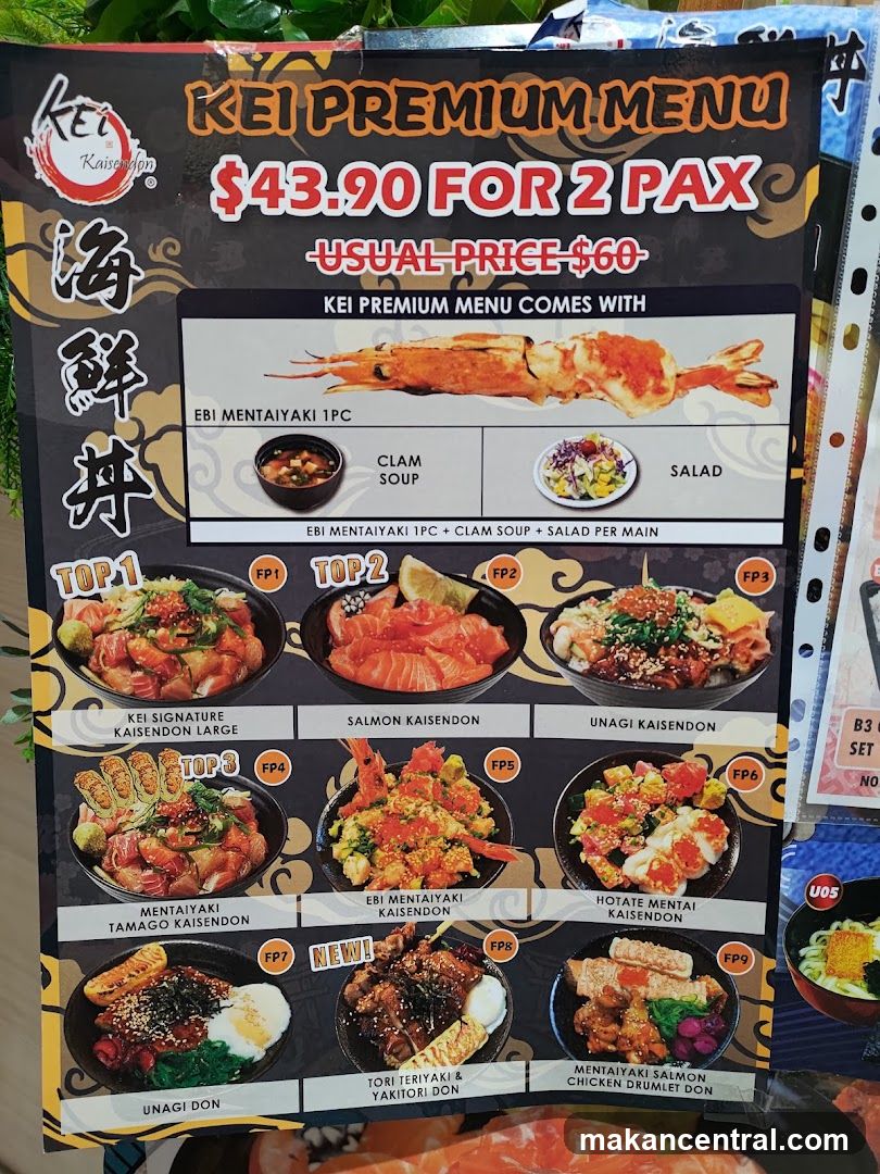 KEI PREMIUM MENU