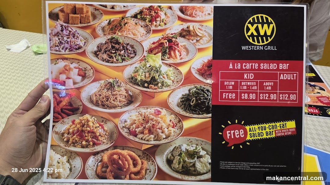 Western Grill Salad Bar Menu