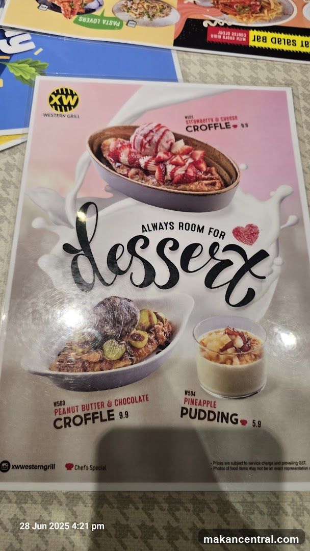 Dessert Menu