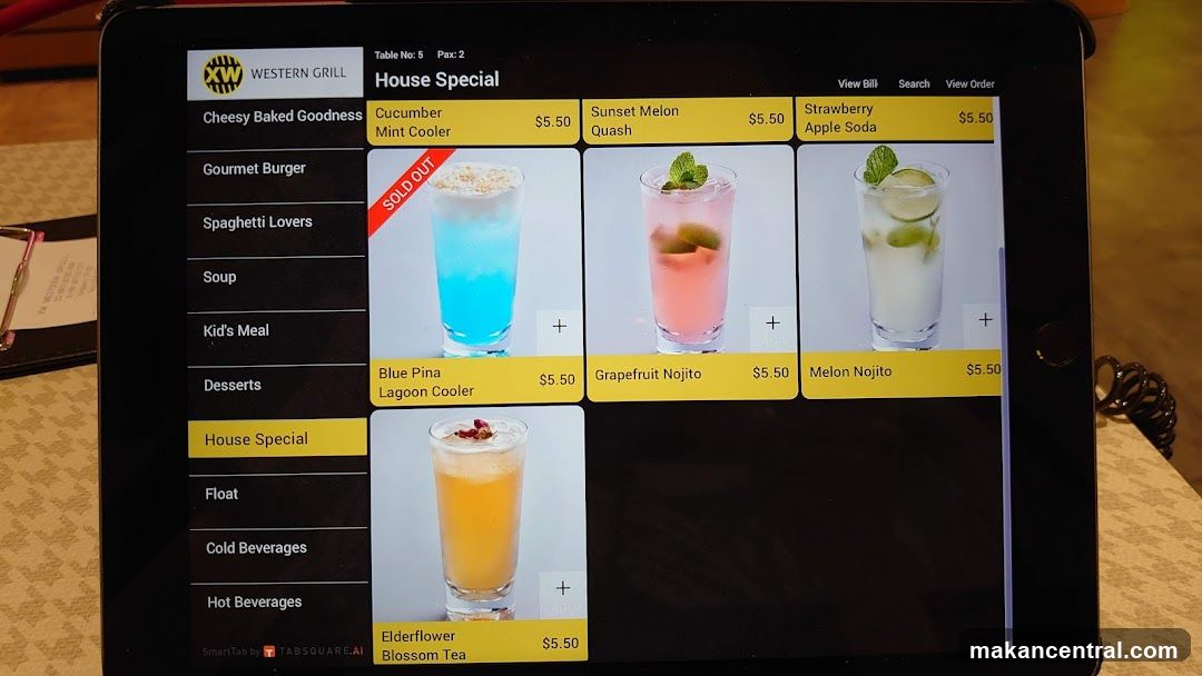 Western Grill House Special Menu