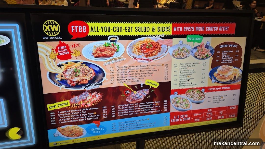 XW Western Grill Menu