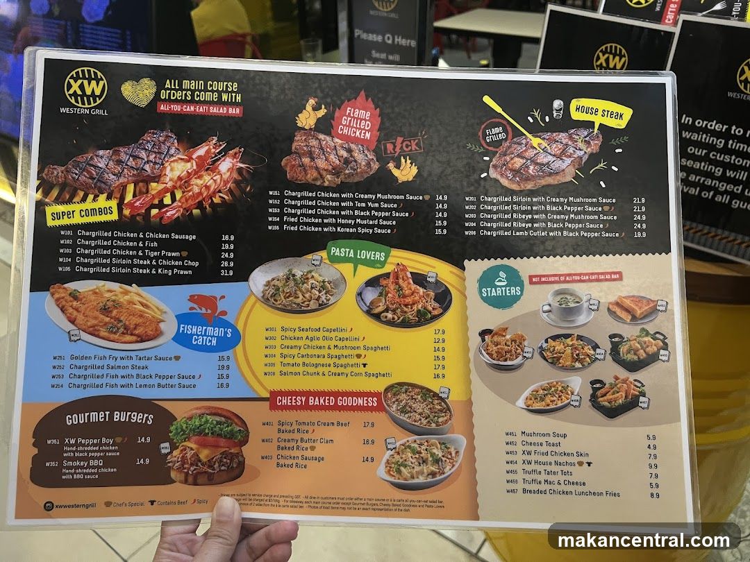 Western Grill Menu