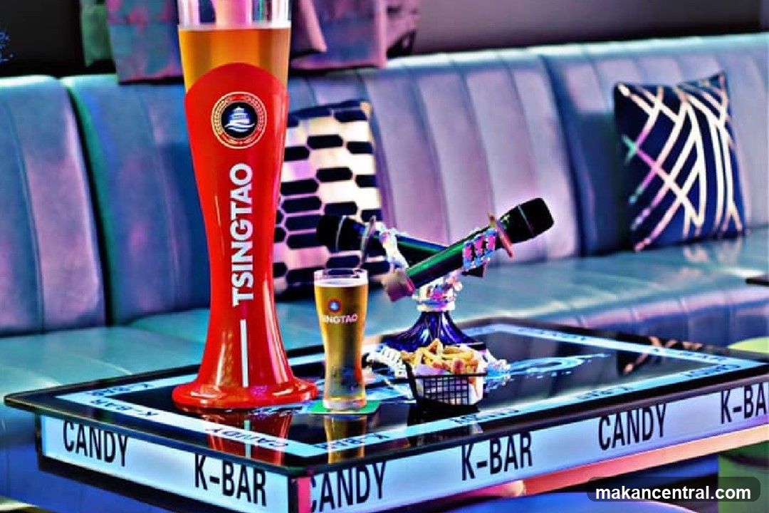 Bar Table with Beer and Fries