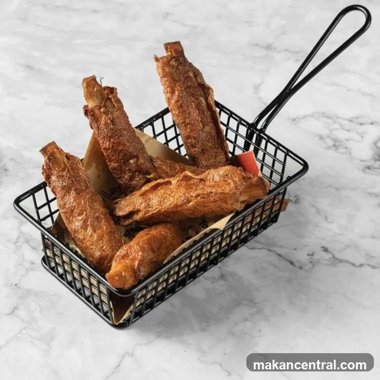 Fried Rolls in Basket