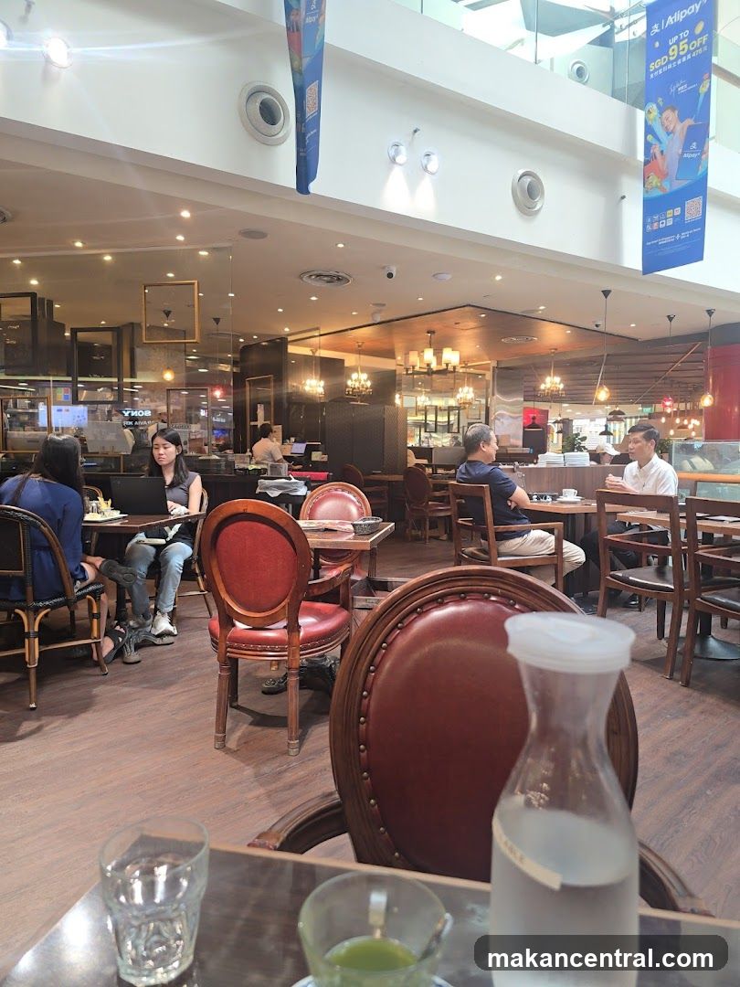 Restaurant Interior with Patrons