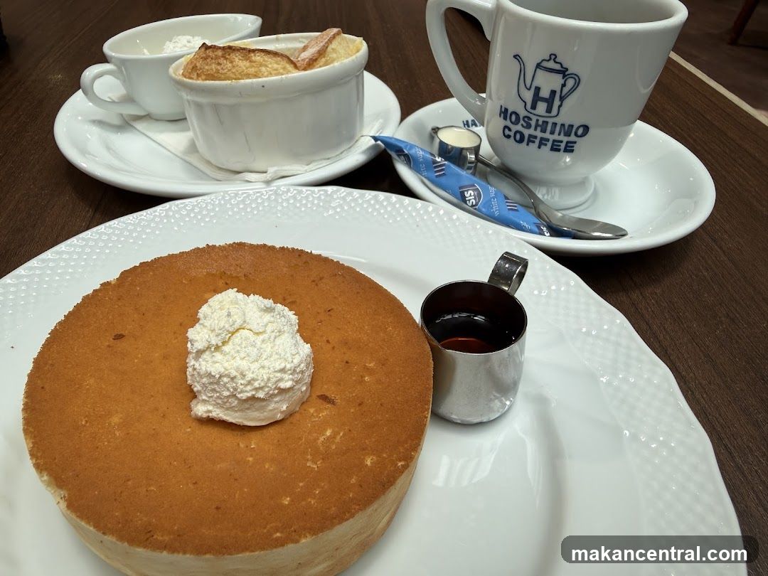 Hoshino Coffee Pancake and Drink