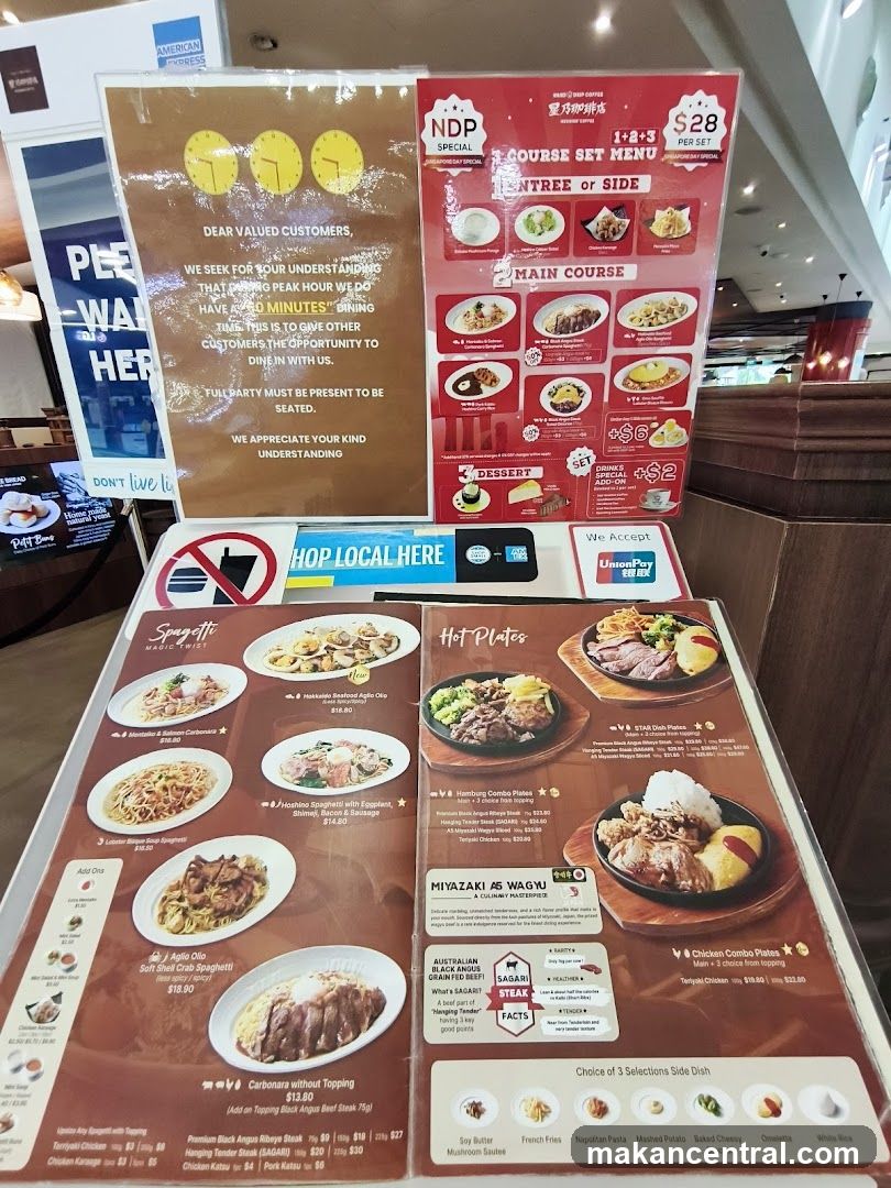 NDP Special 3 Course Set Menu