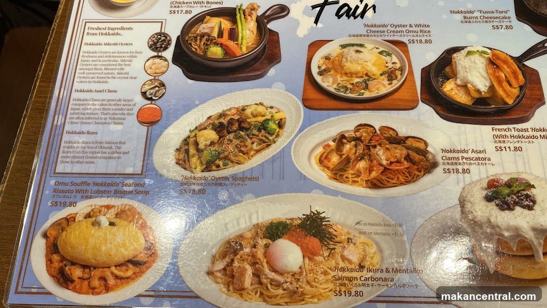 Hokkaido Fair Menu