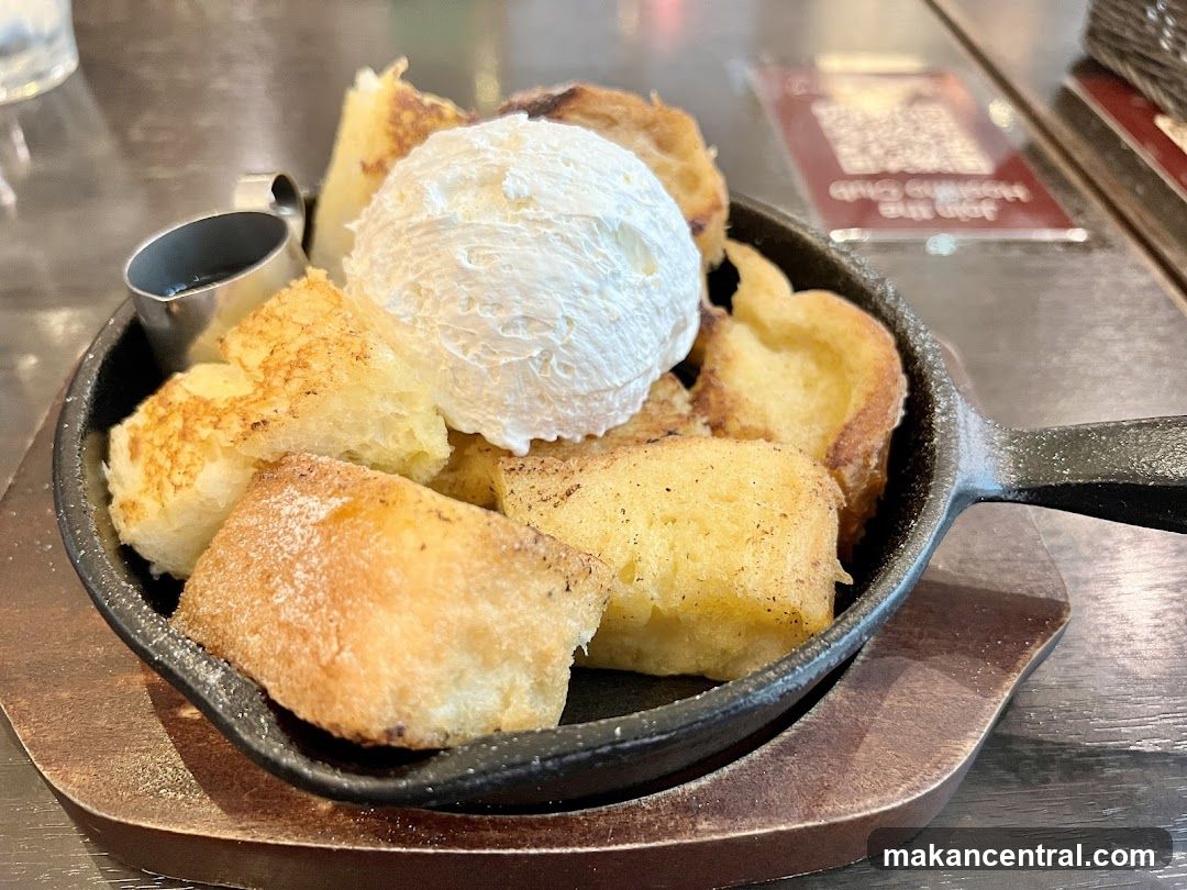 French Toast with Whipped Cream and Syrup