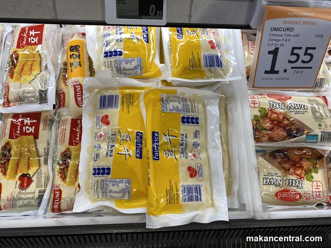 Tofu Products in Refrigerator Display