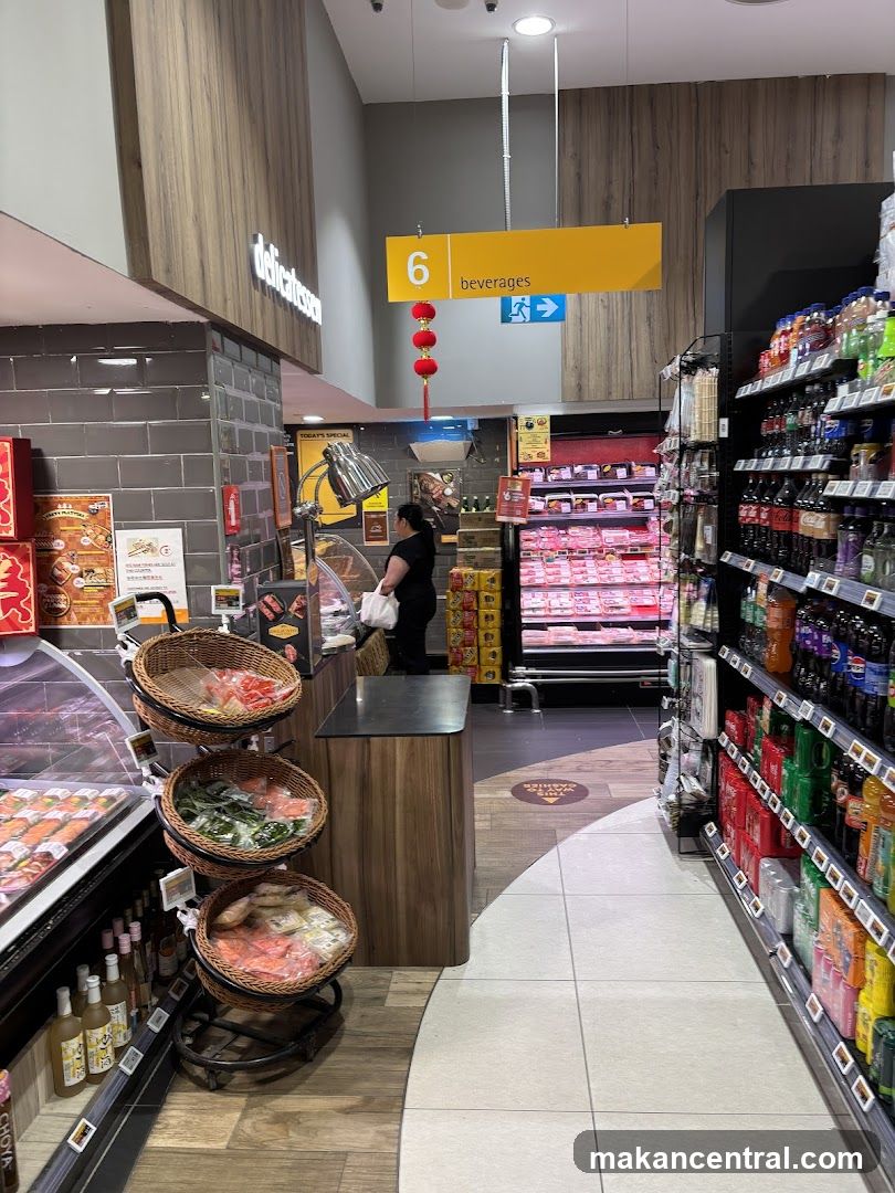 Supermarket Deli and Beverage Aisle