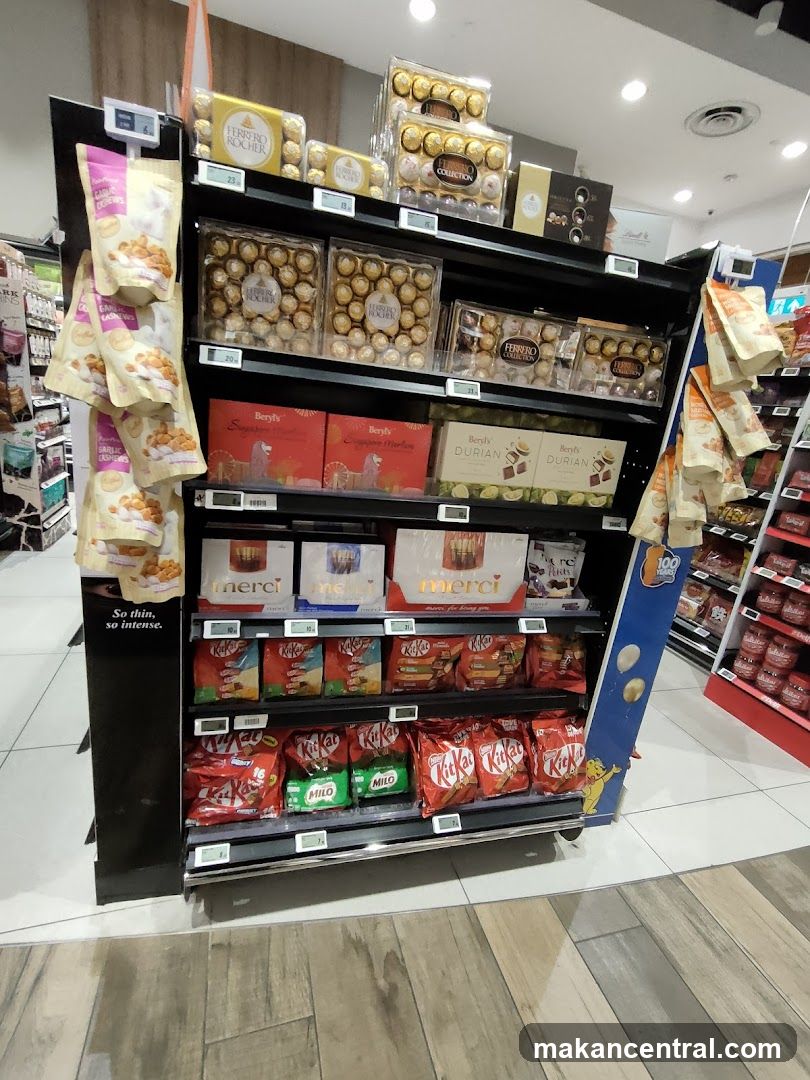 Assortment of Chocolates and Snacks