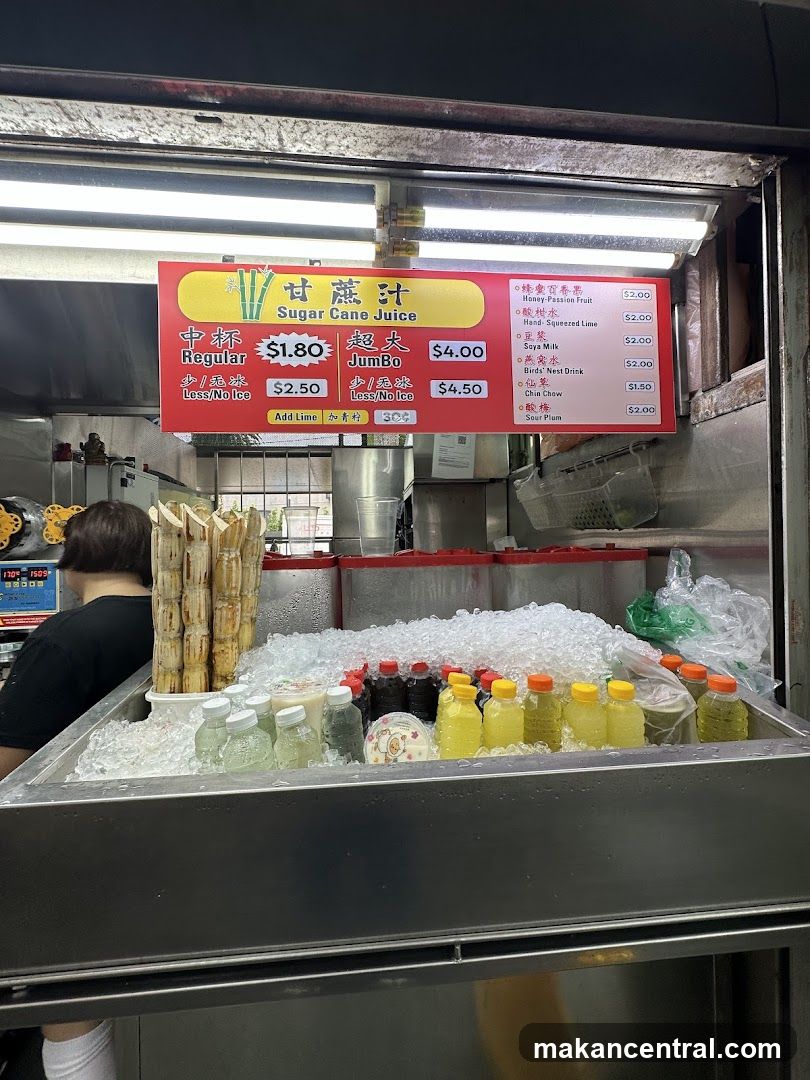 Sugar Cane Juice Menu