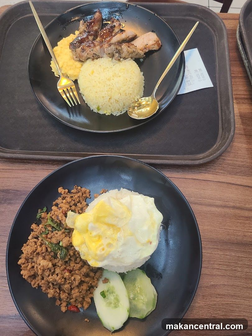 Two Plates of Food