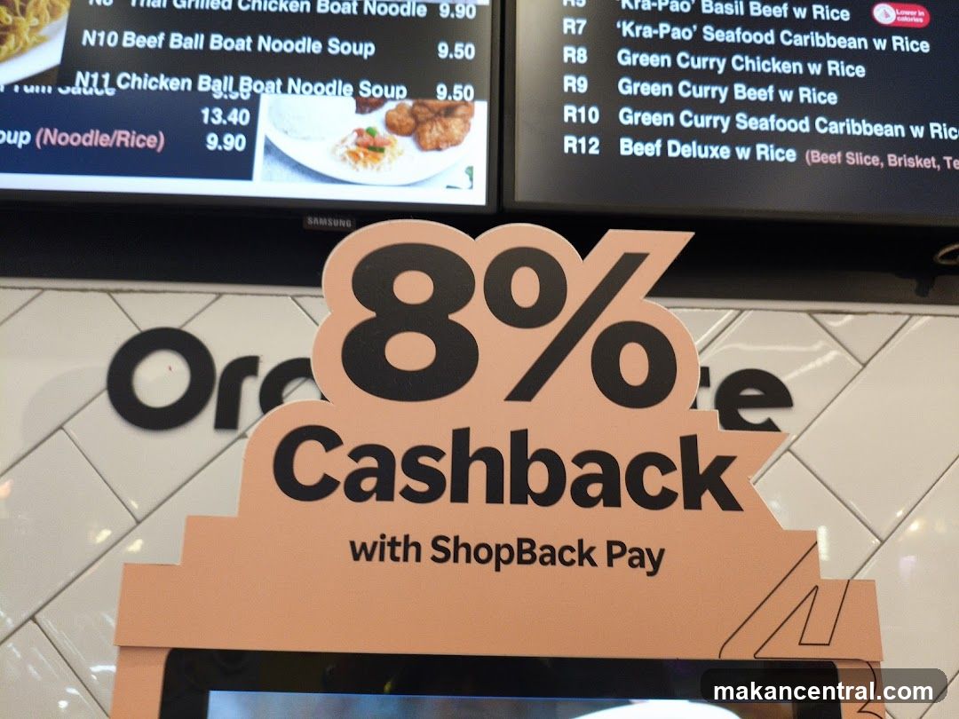 8% Cashback Sign
