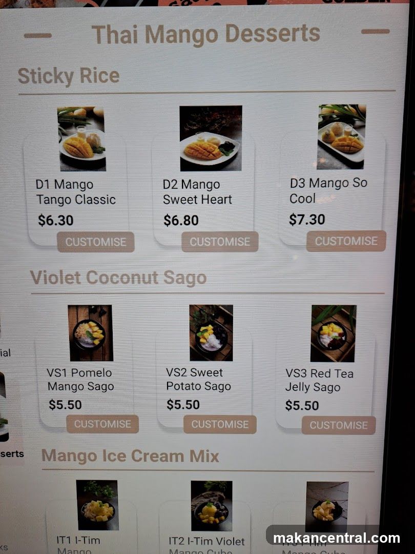 Thai Mango Desserts