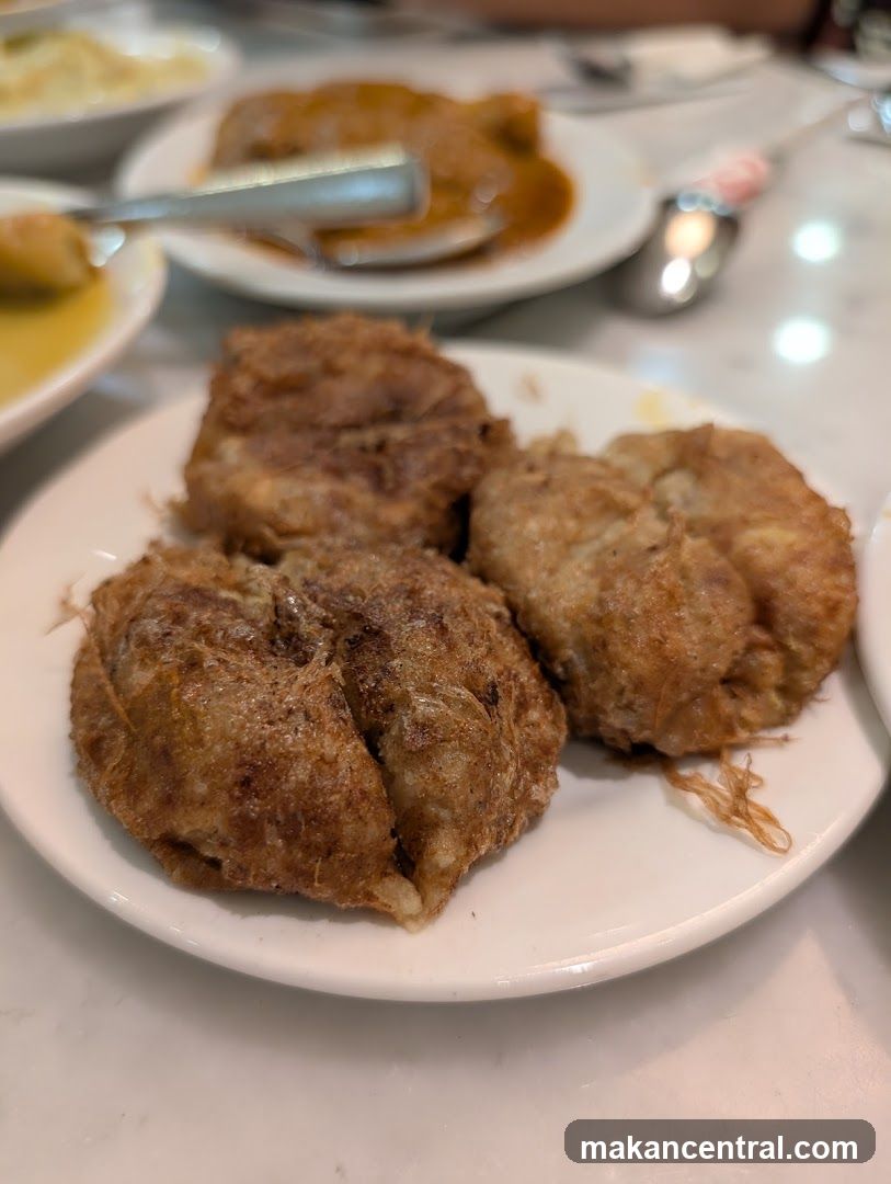 Fried Parcels on a Plate