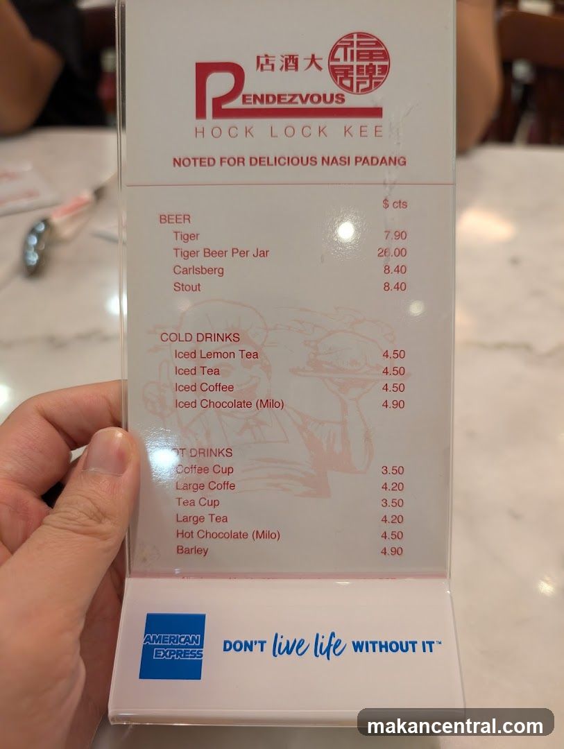 Rendezvous Hock Lock Kee Menu