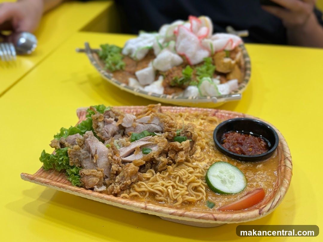Fried Chicken and Noodles