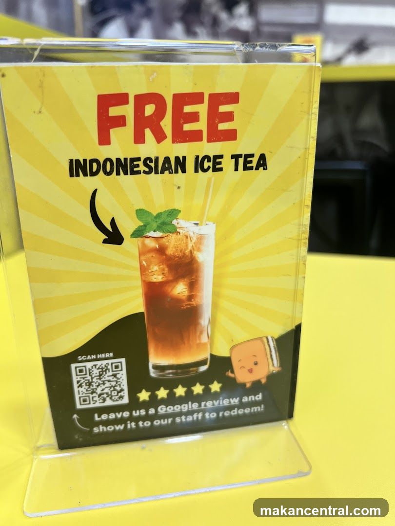 Free Indonesian Ice Tea Promotion