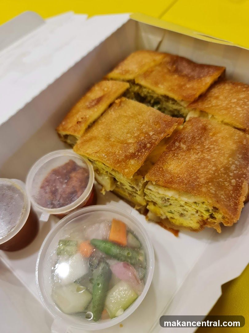 Savory Pancake with Pickles and Sauce