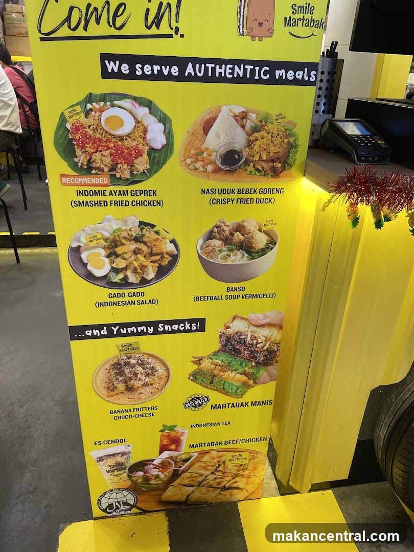 Smile Martabak Menu