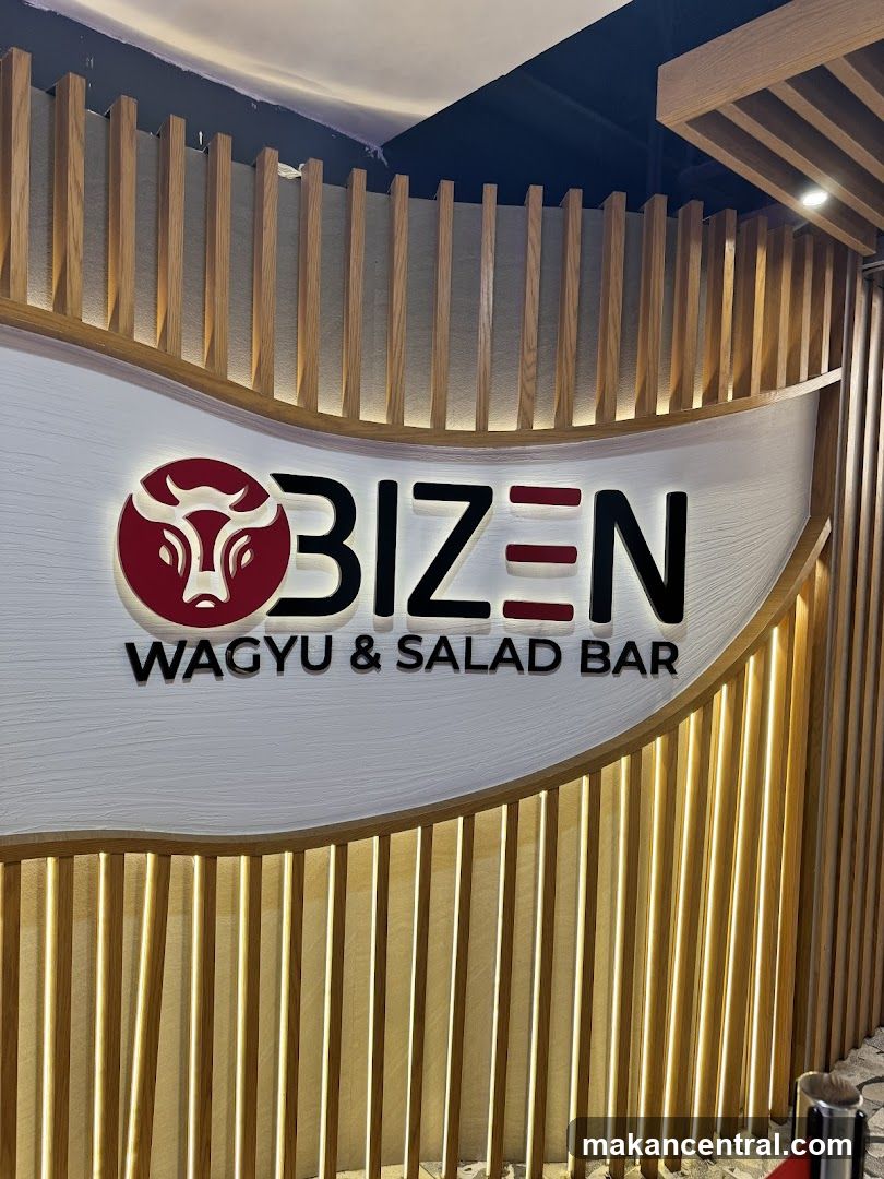 Bizen Wagyu & Salad Bar Sign