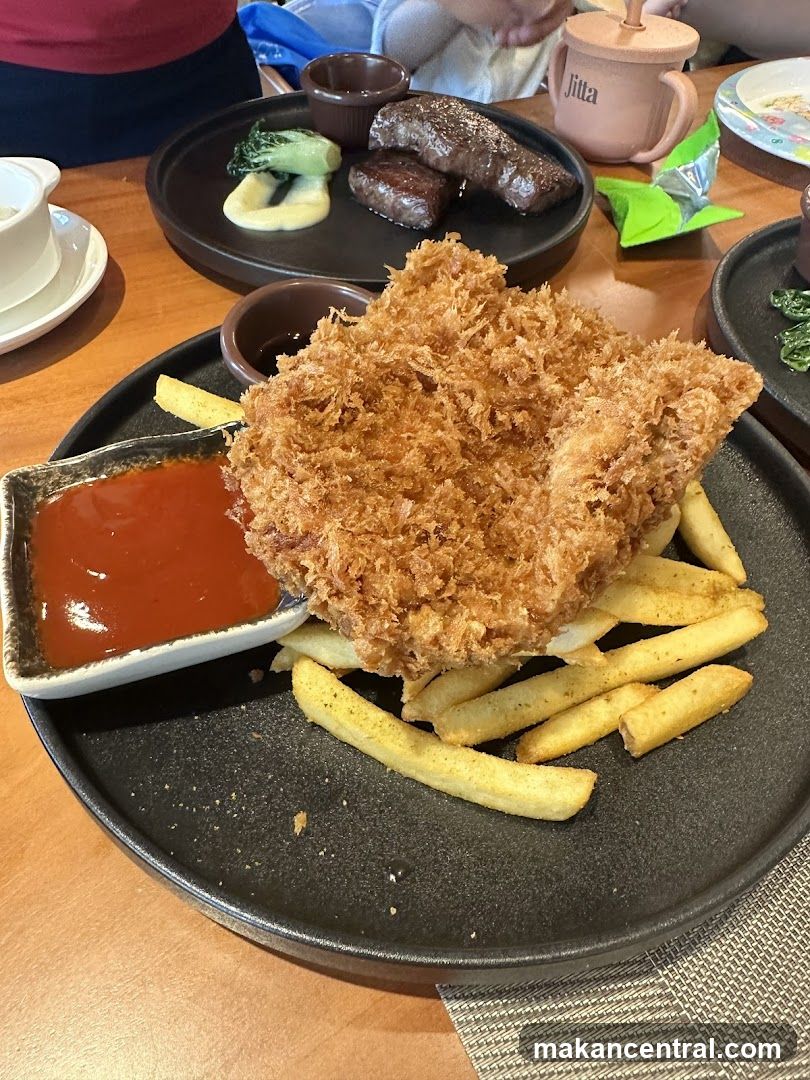 Fried Chicken and Steak Dinner