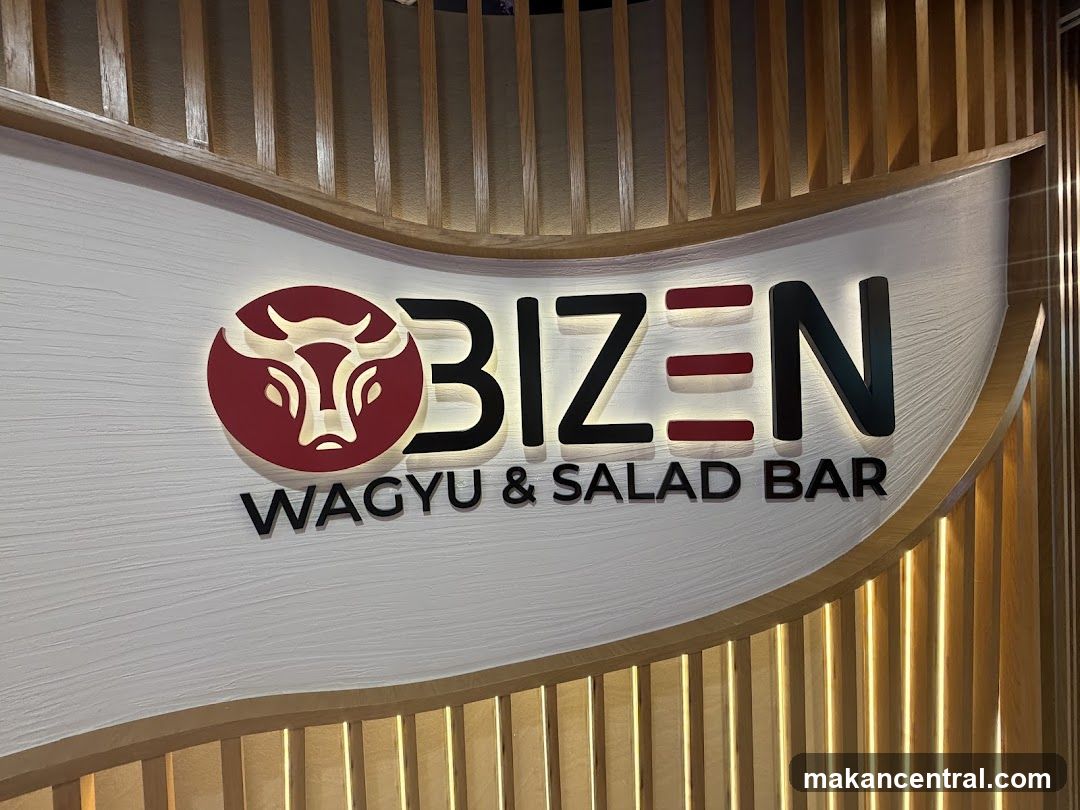 Bizen Wagyu & Salad Bar Sign