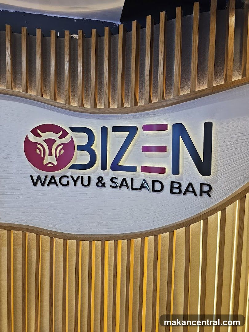 Bizen Wagyu & Salad Bar Sign