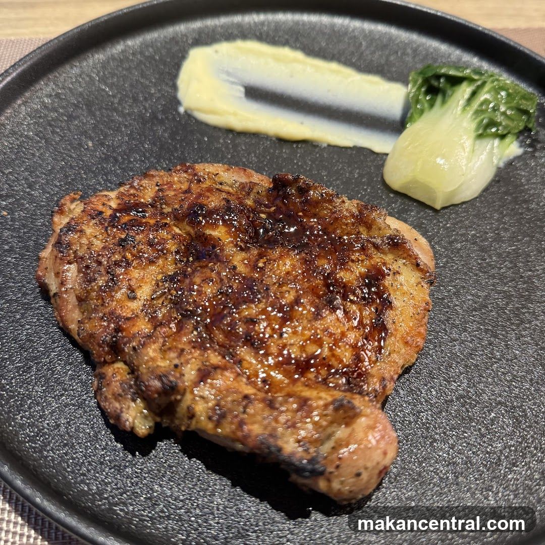 Grilled Chicken with Mashed Potatoes and Bok Choy