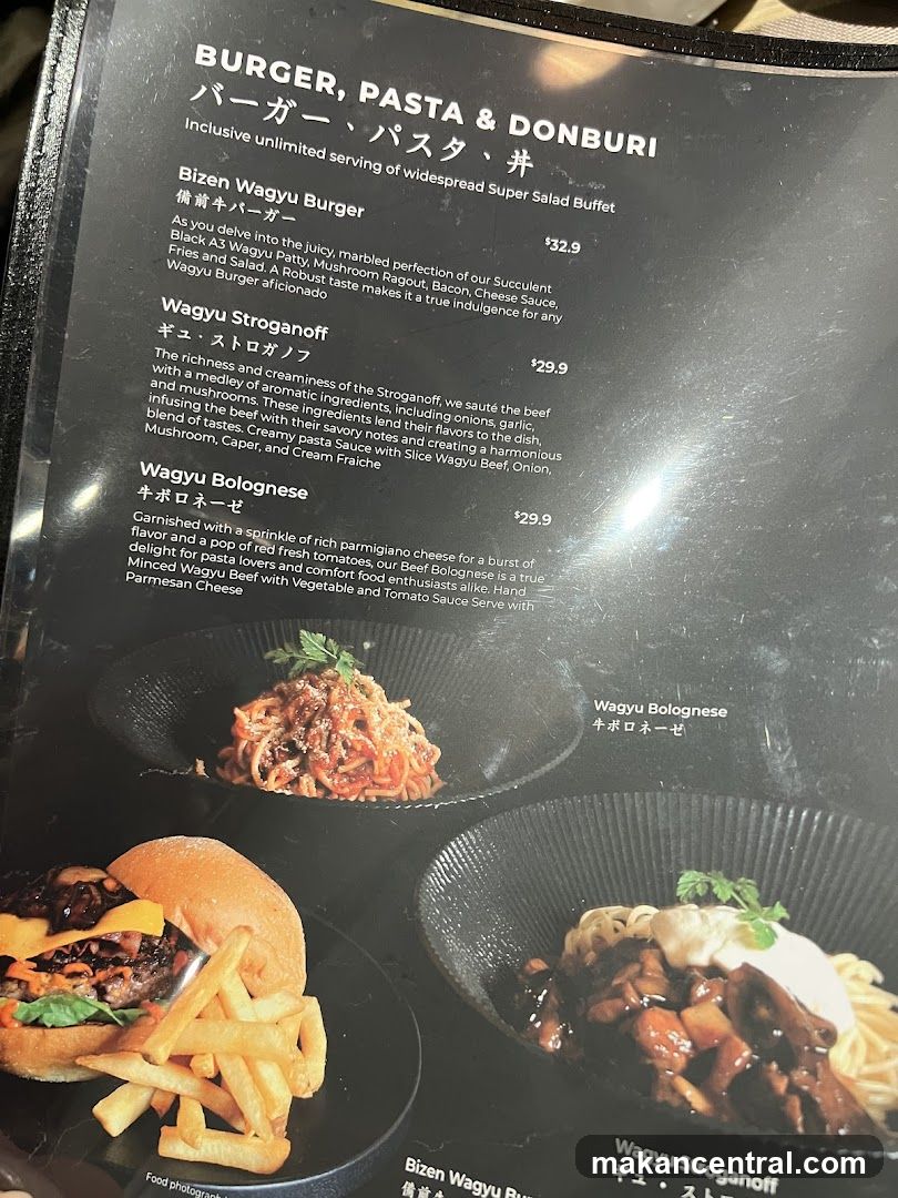 BURGER, PASTA & DONBURI