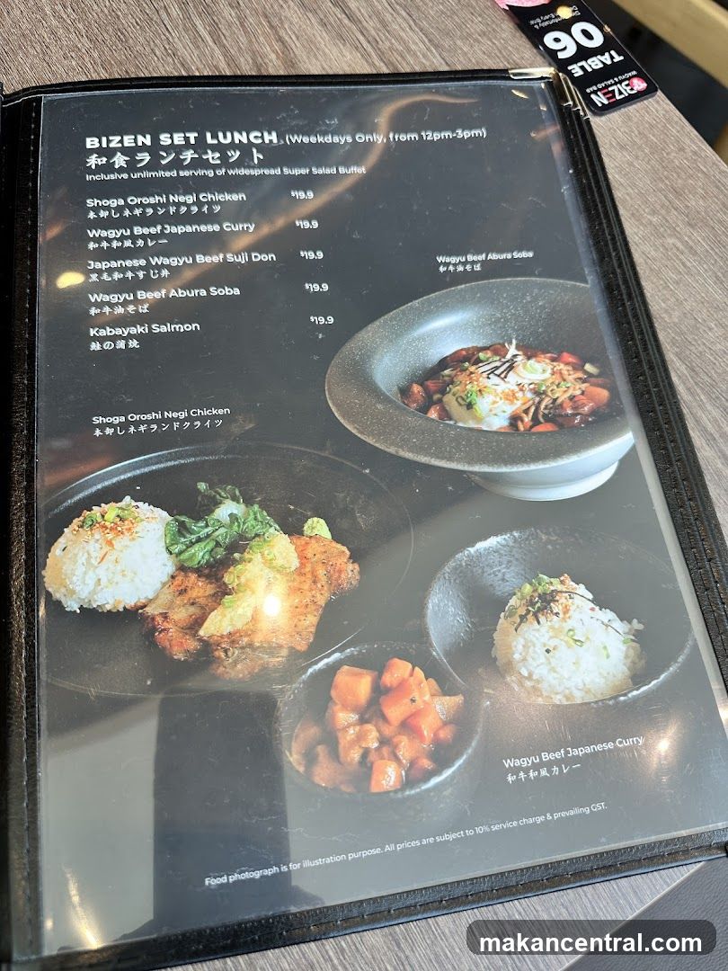 BIZEN SET LUNCH