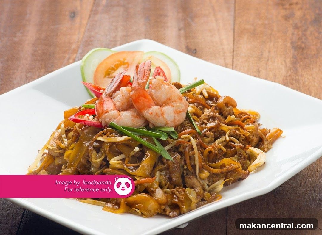 Stir-fried noodles with shrimp