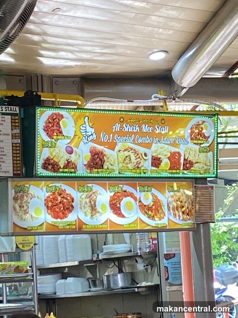 Al-Sheik Mee Stall Menu