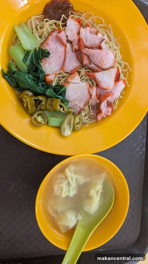 Char Siew Noodles with Wonton Soup
