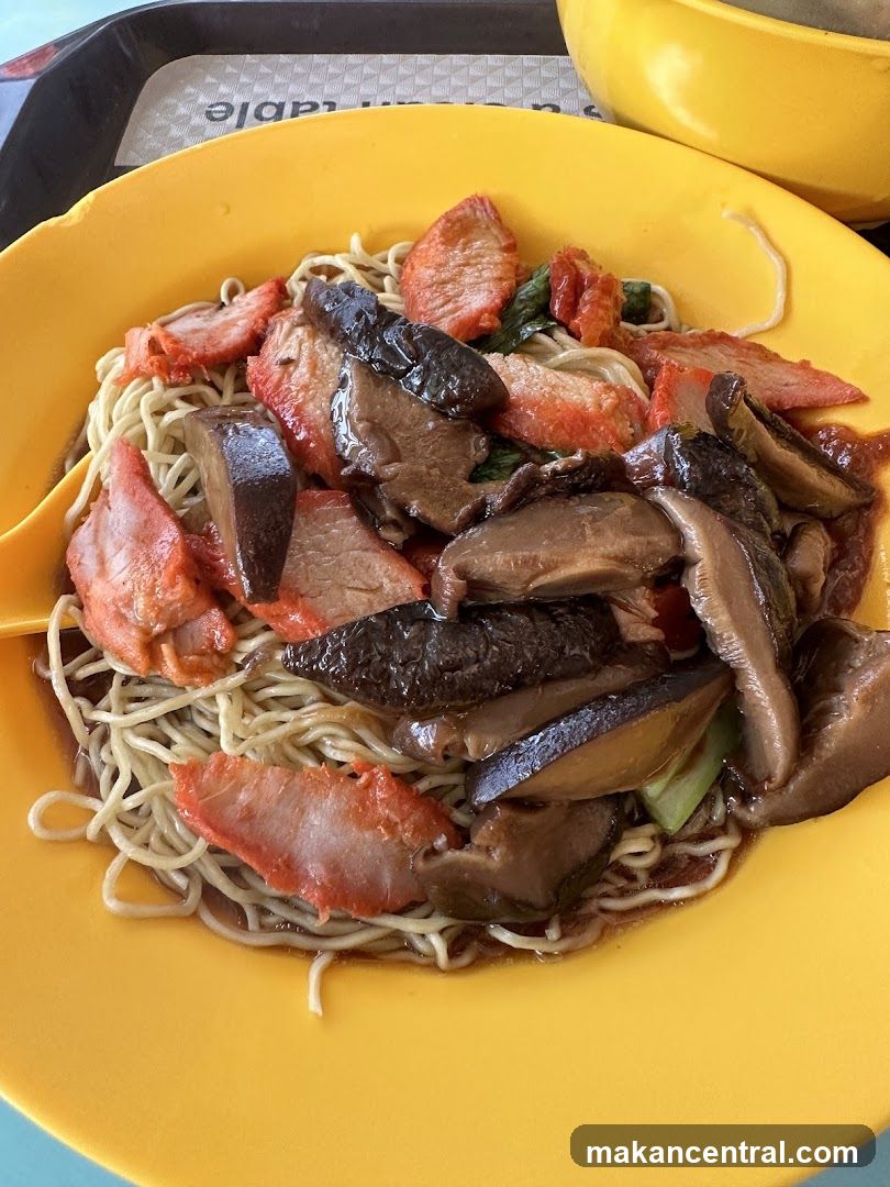 Noodles with Char Siu and Mushrooms