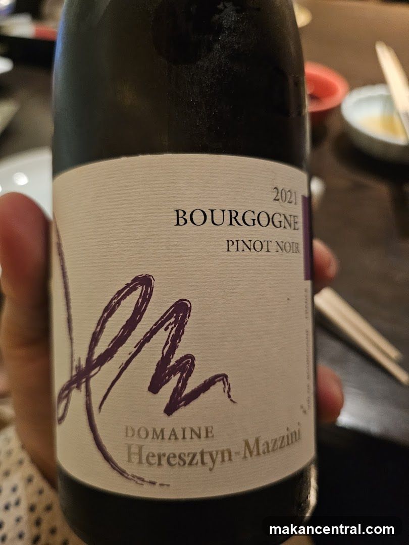 Bottle of Bourgogne Pinot Noir