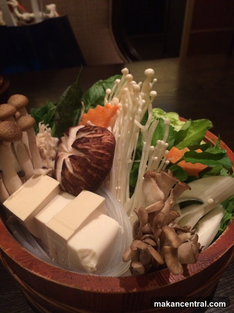 Vegetable and Tofu Hot Pot Ingredients