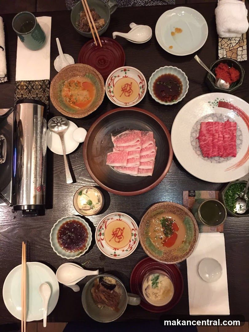 Table Setting with Food