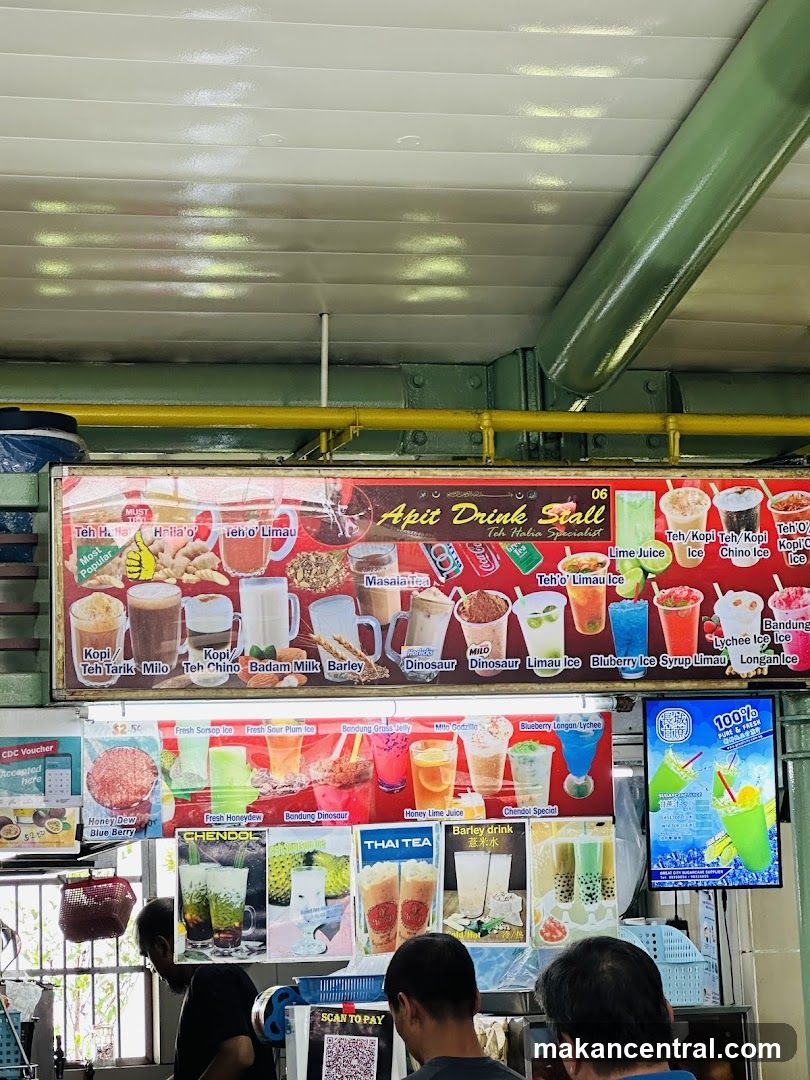Apit Drink Stall Menu