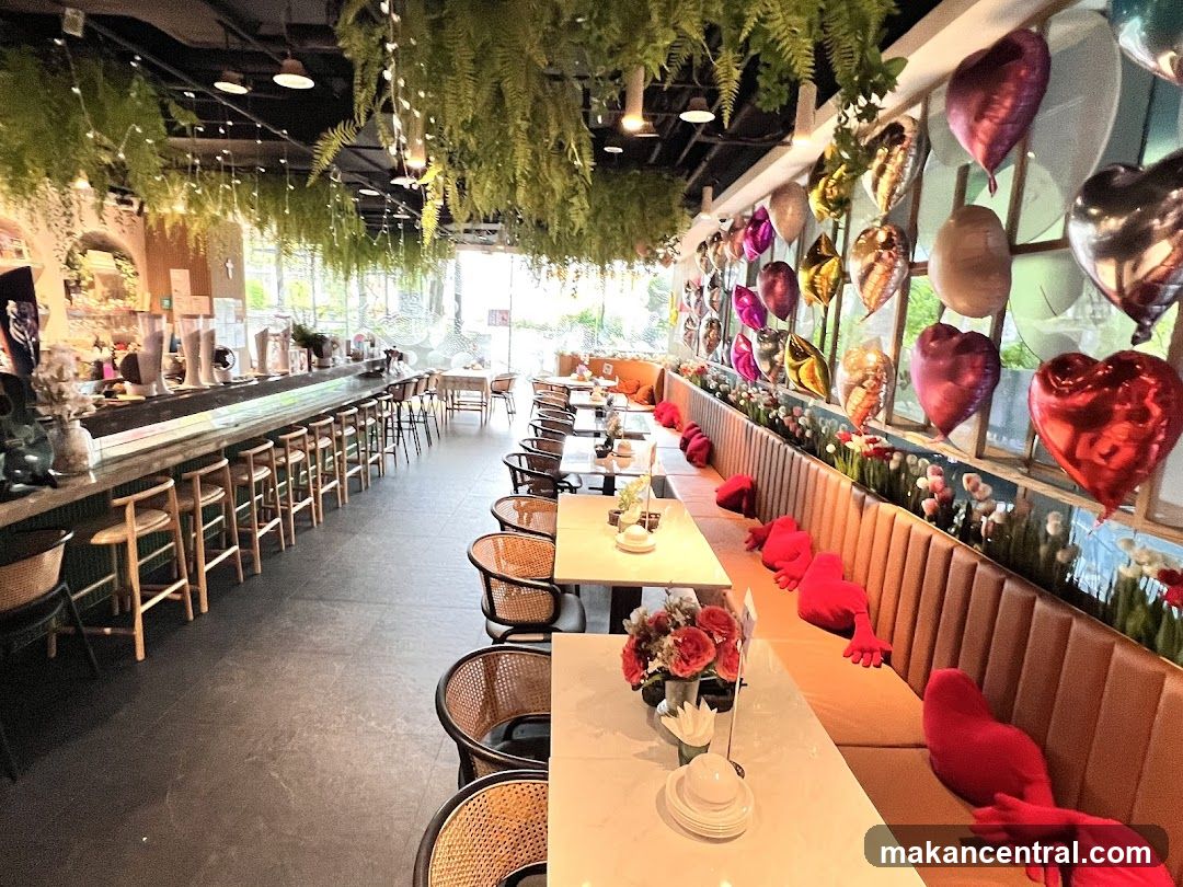 Restaurant Interior with Bar and Seating