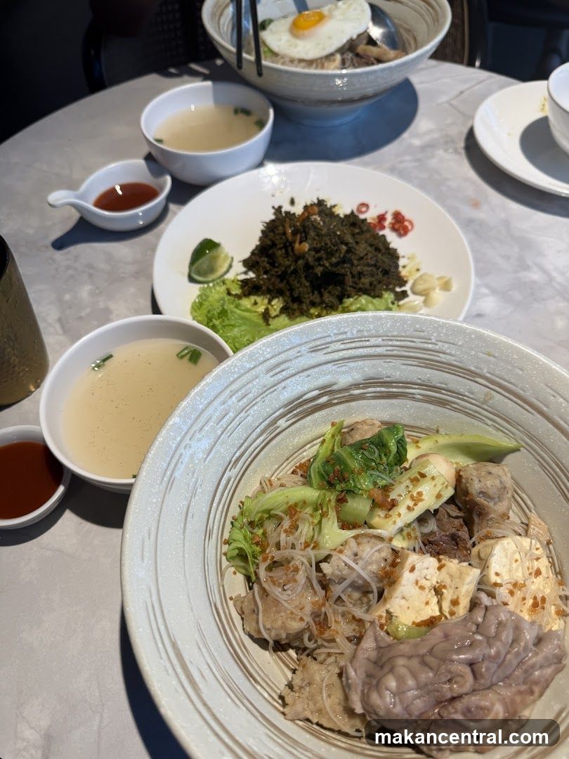 Table with various dishes