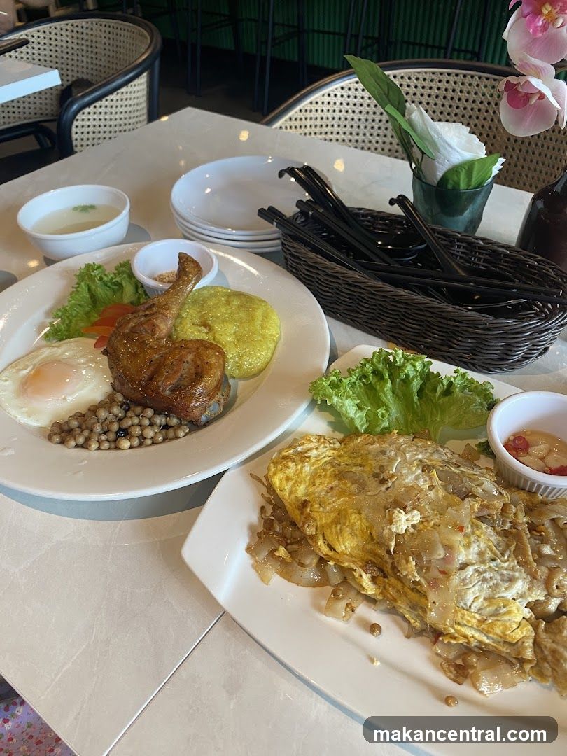 Restaurant Table with Food