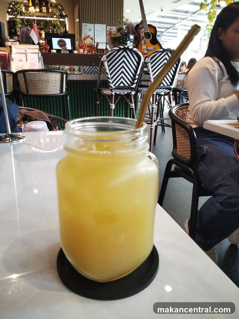 Yellow Drink in a Jar