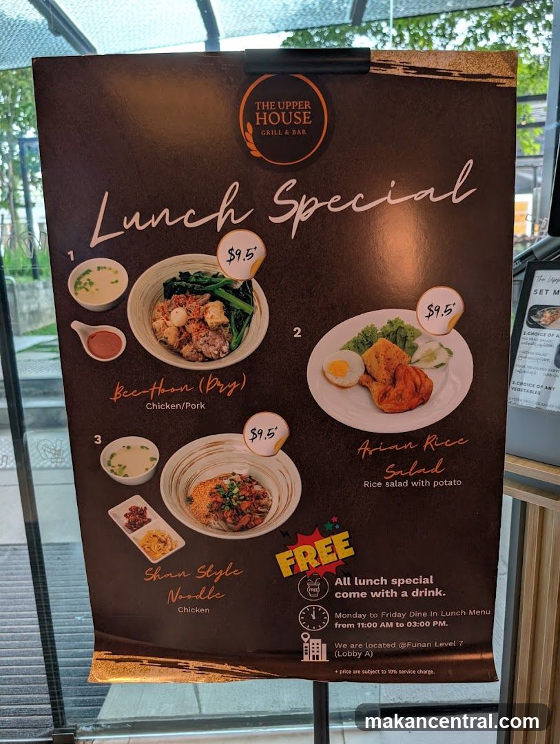 The Upper House Grill & Bar Lunch Special